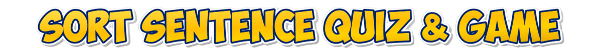 Sort Sentence Game Banner